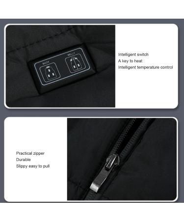 HEEPDD Electric Heated Vest - 2 Control Buttons 8 Heat Zones USB Heating Vest for Home (XL) | Shop Internationally - Buy Online on SooperMarket.com