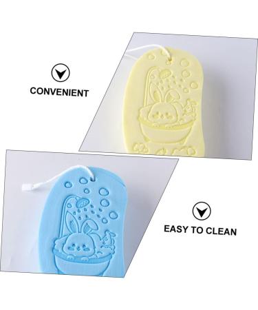 Healeved 4pcs Bath Sponge Set - Portable Baby Body Scrubber & Shower Tool - Child Household Bath Accessory - Sponge Brush 13x7cm - Buy Online on SooperMarket.com