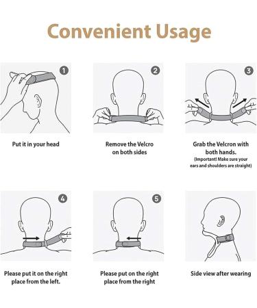 Neck Curve Corrector 360 Rotation Adjustment Adult Neck Brace Folding Design Easy to Carry Neck Massager Prevent Neck Cervical Pain - Buy Online on SooperMarket.com
