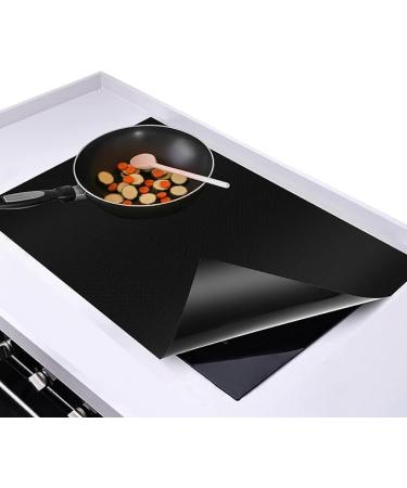 Large Magnetic Induction Cooktop Protector Mat - Anti-strike & Anti-scratch Glass Top Stove Cover - Silicone Mat for Electric Stove - Buy Online on SooperMarket.com