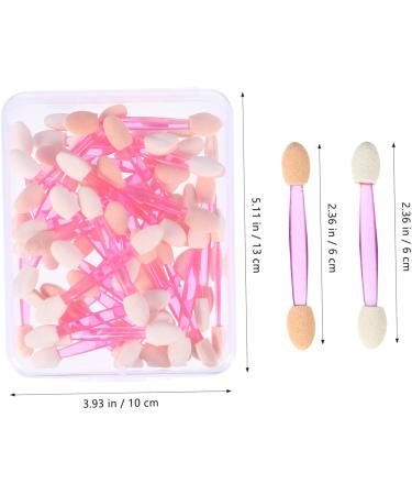 Mikinona 100pcs Double Ended Eyeshadow Brush Everyday Makeup Brush Double-ended Eyedhadow Brush Plastic - Buy Online on SooperMarket.com