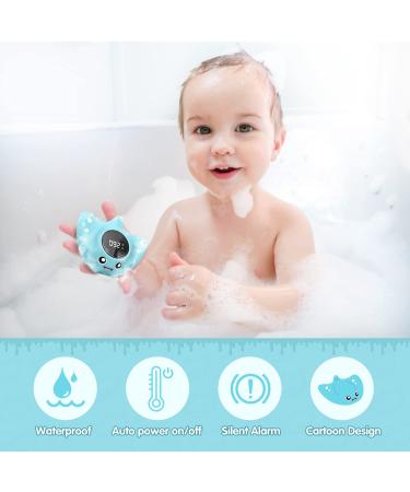 BabyElf Baby Bath Thermometer - Floating Bathtub Toy for Infant - Mute Visual Alert - Fahrenheit - Buy Online on SooperMarket.com