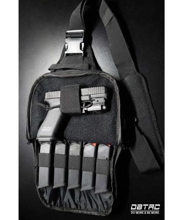 BTAC Tactical Sling Bag | Compact Chest Pack for Concealed Carry | Black Outdoor Sports Shoulder Bag - Buy Online on SooperMarket.com