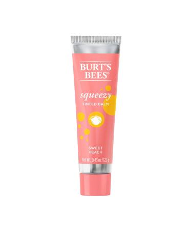 Burts Bees  Squeezy Tinted Lip Balm - Sweet Peach  0.33 Ounce