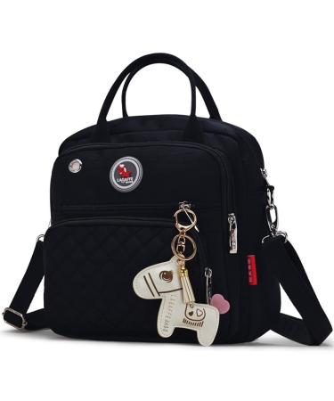 LCY Designer Baby Accessories Bag Small Diaper Organizer Messenger Bag Backpack Diaper Bag Black