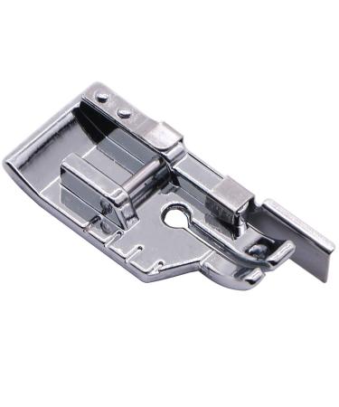 1/4'' (Quarter Inch) Quilting Patchwork Sewing Machine Presser Foot with Edge Guide for All Low Shank Snap-On Singer, Brother, Babylock, Euro-Pro, Janome, Juki, Kenmore, New Home, White, Simplicity