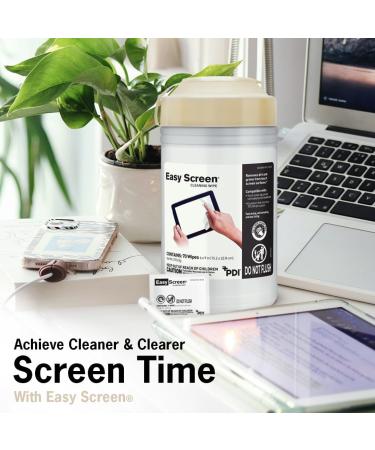 Easy Screen Cleaning Wipes - 50 Packets for Electronics Touchscreens & Glasses - Premium Cleaners for Home & Office - Buy Online on SooperMarket.com