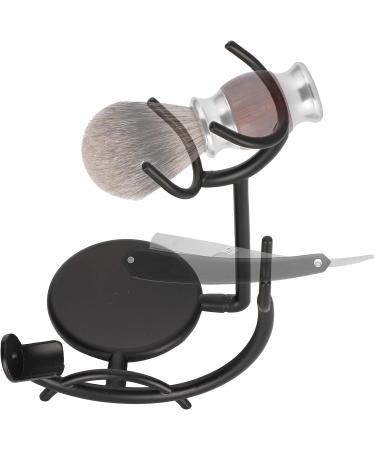 Modern Iron Alloy Shaving Brush & Razor Stand | Premium Home Grooming Essentials - International Shipping Available - Buy Online on SooperMarket.com