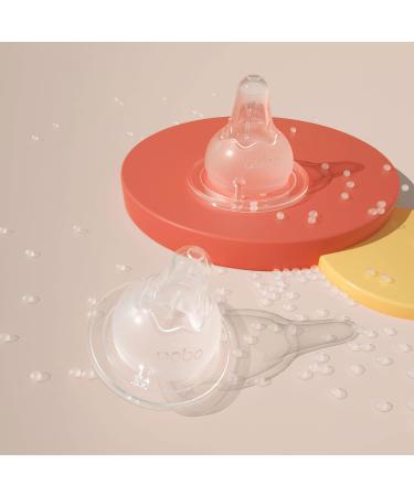 YOHKOH Natural Glass Baby Bottle Set - Anti-Colic, Wide Neck, Newborn Gift Set (3.4oz, Pack of 2) Red - Buy Online on SooperMarket.com