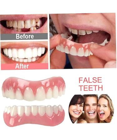 Buy Dentures & Cosmetic Veneers - Temporary Prosthesis & Silicone Tooth Plates for Men & Women - 2PCs International Shipping - Buy Online on SooperMarket.com