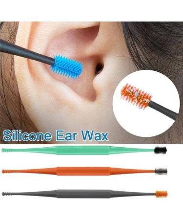 4pcs Double-Head Silicone Ear Cleaner | Soft Rotating Earpick Tool for Wax Removal - Buy Online on SooperMarket.com