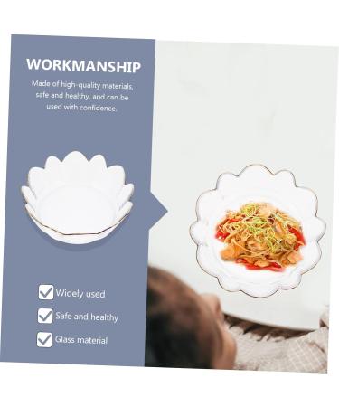 1pc Kitchen Stylish Delicate Irregular Salad Bowl Creative Fruit Glass Transparent - Buy Online on SooperMarket.com