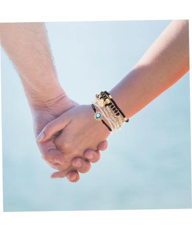 DIYEAH 6pcs Beaded Bracelet The Gift Trendy Gifts Lockets Boho Gifts Boho Decor Handmade Bracelet Vintage Bracelet Charm Bracelets Portable Combination Accessories Decorate Travel Pendant 6.50X6.50X0.50CM Black - Buy Online on SooperMarket.com