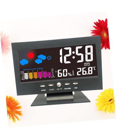 Healeved 2 Pcs Digital Clock Time Display Clock Stylish Clock Creative Clock Multifunctional Clock Led Number Size 1x2pcs - Buy Online on SooperMarket.com