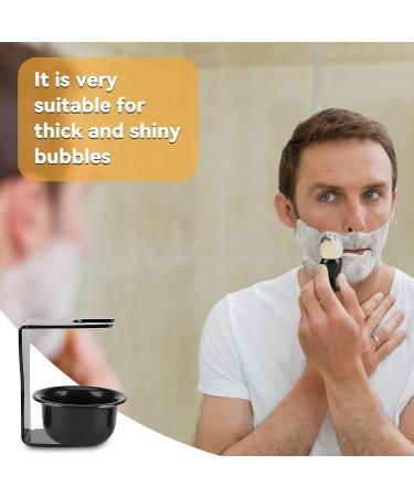 3-in-1 Men's Shaving Kit: Shaving Brush & Bowl Set with Safety Stand - Portable Shave Accessories - Buy Online on SooperMarket.com
