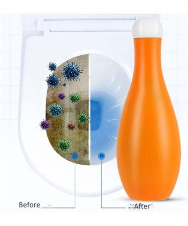 Bowling Blue Bubble Toilet Bowl Cleaner Toilet Bowling Bowl Cleaner Automatic Toilet Bowl Cleaner In Bottle Household Toilet Deodorant Long Lasting Fragrance Cleaner (2pcs) - Buy Online on SooperMarket.com
