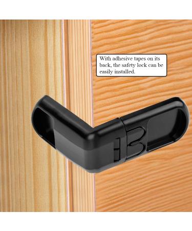5Pcs Baby Safety Lock - Adhesive Cabinet Locks for Drawers & Cabinets | Child Proofing (Black) - Secure Your Home! - Buy Online on SooperMarket.com