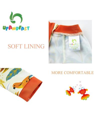 UPF 50+ Baby Boy Swimwear Set with Sun Hat | Infant Toddler One Piece Zip Swimsuit for 12-18 Months | Sun Protection Bathing Suit by Upandfast - Buy Online on SooperMarket.com