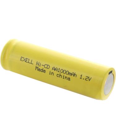 Buy Exell 36-Pack Nickel-Cadmium Button-Top Rechargeable Batteries for Solar & Outdoor Lights - AA 1.2V 1000mAh - Buy Online on SooperMarket.com