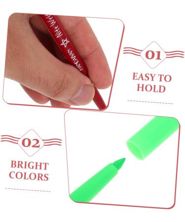 HAPINARY 5pcs Halloween Paint Pen Glow Eyeliner Pencil Eyeliner Fluorescence Make up Highlighter Plastic - Buy Online on SooperMarket.com