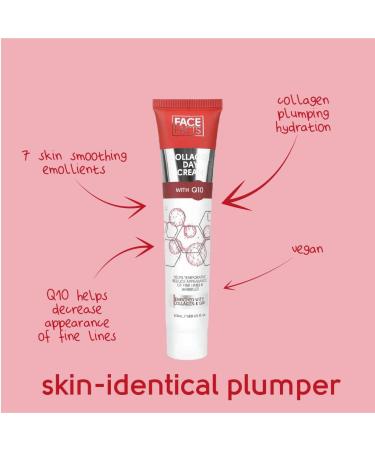 Face Facts Collagen & Q10 Day Cream | Collagen + Ubiquinone (Q10) |Soften + Smooth | Temporarily reduce the appearance of fine lines | 50ml - Buy Online on SooperMarket.com