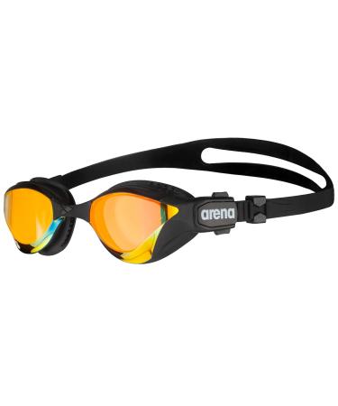 ARENA Unisex Cobra Tri Swipe Mr Swimming Goggles (Pack of 1) One Size Yellow Copper-Black
