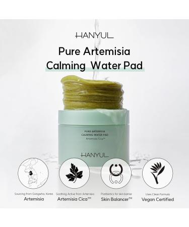 HANYUL Pure Artemisia Calming Toner Pads - Deep Moisturizing Quick Soothing Facial Pads for Redness Relief | Cica & Herb Extracts | Korean Pre-Makeup Skin Care - 60 Sheets 5.74 Fl Oz - Buy Online on SooperMarket.com