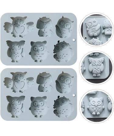 Alipis 2 Pcs Baking Cake Mold Roasting Pan Baking Pans Ice Cube Lollipop Molds Silicone Mold Tool Household 19.9x13.8cm Blue - Buy Online on SooperMarket.com