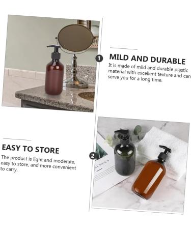 FRCOLOR 15 Pcs Lotion Press Bottle Travel Body Wash Lotion Pump Bottles Dispenser Travel Shampoo 500ml Travel Container Plastic Pump Bottle Travel Lotion Liquid Pump Emulsion The Pet Brownx3pcs 19.5x6.4cmx3pcs - Buy Online on SooperMarket.com