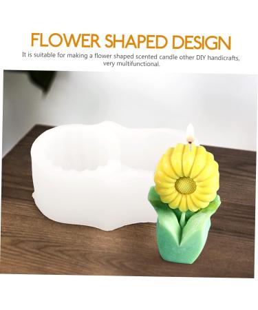 Candle Mold Soap Molds Beeswax for Candle Making Silicone Molds Scented Candles Resin Molds Candle Making Supplies Soap Dishes for Bar Soap Aromatherapy White Silica Gel Candle Wax White 11.3X7.5cm - Buy Online on SooperMarket.com