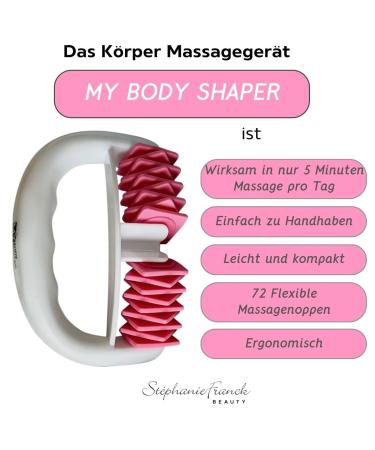 Stephanie Franck Beauty My Body Shaper - Ultimate Cellulite Massager for Thighs Stomach Hips Buttocks & Arms - Pink | International Shipping Available - Buy Online on SooperMarket.com