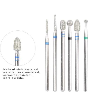 Nail Drill Bits Ceramic Nail Mill Bits Professional Remove Gel Acrylic Cuticle Diamond Tungsten Carbide Tools for Nail Beautify Polishing Clear Care Manicure Pedicure(JG#8) - Buy Online on SooperMarket.com