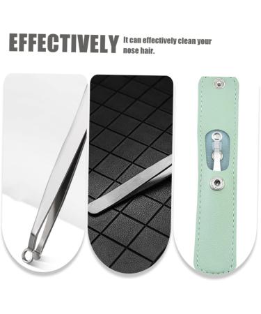 Buy Hemoton Portable Stainless Steel Nose Hair Trimmer Set - Push Type Tweezers Remover - International Shipping - Buy Online on SooperMarket.com