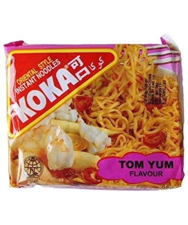 Koka Oriental Style Instant Noodles | Tom-Yum Flavour | Snack or Meal Accompaniment | Ready in 2 Minutes | 85g (Pack of 30) 85.00 g (Pack of 30)