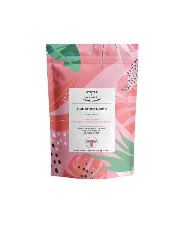 Myrtle & Maude - Time of the Month Tea - Premenstrual (PMS) Support - 100% Organic Shatavarl Root & Vitex Agnus-Castus - Caffeine Free - Certified Vegan (15 Tea Bags)