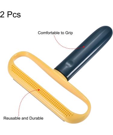 PATIKIL 2Pack Portable Fuzz Remover & Manual Clothes Shaver - Blue & Yellow | Perfect for Furniture Cleanup - International Shipping Available - Buy Online on SooperMarket.com