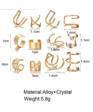 24 Pcs Gold Hair Braids Dreadlock Non-Piercing Ear Clip Beard Beads Cuffs for Women Men - Hair Accessories & Styling Jewelry Tools - Buy Online on SooperMarket.com