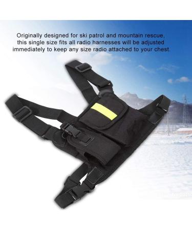 Jadeshay Radio Chest Strap - Adjustable Walkie Talkie Chest Bag for Men | Bright Yellow Vest with Pockets - International Shipping Available - Buy Online on SooperMarket.com