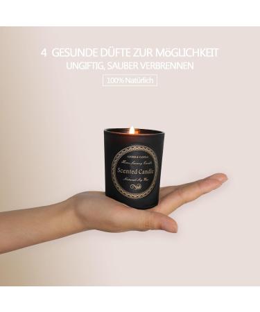 Vezmoc 4 Pack Fragrance Candle Gift Set | Natural Soy Wax Candles for Valentine's Day | Stress Relief & Sleep | Perfect Gift Ideas for Women - Buy Online on SooperMarket.com