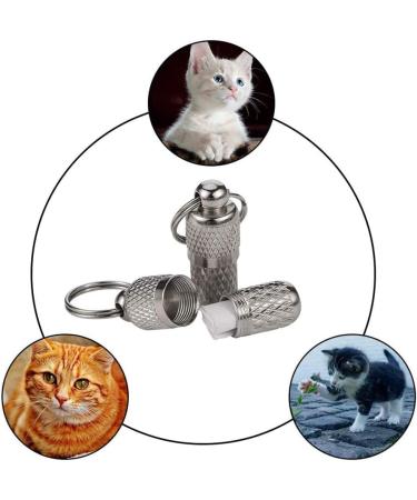 SUSSURRO 6 Pack Pet ID Tags Tag Barrel Tube with Address Name Label Anti -Lost Dog Cat ID Tag for Collar Of Dog Cat - Buy Online on SooperMarket.com