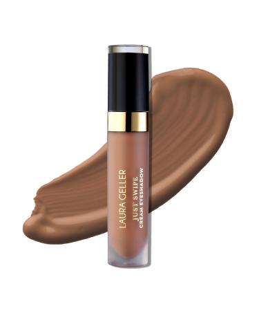 LAURA GELLER Just Swipe Liquid Eyeshadow - Cocoa - Cream-to-Powder - Lightweight Crease-Proof Velvety Color - Long-Lasting Finish