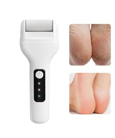 Teksome Electric Foot File - Skin-Friendly Foot Callus Remover Rechargeable Feet Scrubber Automatic Powerful Heel Scraper for Cracked Heels Feet Hard Cracked Dry