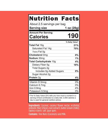 Keto Cookies with MCT Oil - Buttery Coconut Flavor | Low Carb, Gluten Free Snacks | Perfect for Atkins, Diabetic, and Keto Diets | High Fat Bomb for Ketosis | 3 Pack of 2.26oz Bites - Buy Online on SooperMarket.com
