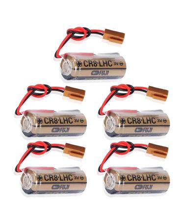 5 Pcs CR8.LHC 3V 2600mAh for Fuji FDK CR8-LHC CR8-LHC 3V Battery Toto Fuji CR8-LHC Battery 3V Automatic Flusher