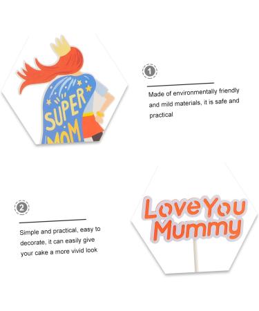 OFFSCH 3 Sets Mother's Cake Inserts Dessert Plug-in Party Cake Picks Mothers Day Theme Cake Plug-in Mom Gifts Cake Ornament Mum Presents Moms Birthday Moms Gifts Decor Paper Cake Supplies - Buy Online on SooperMarket.com