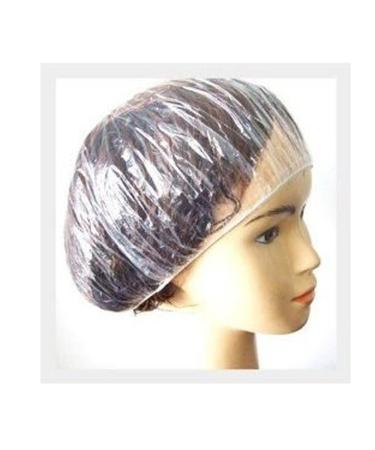 16-Pack Clear Disposable Shower Caps - Home & Hotel Use | Elastic Plastic Bath Hair Protection - Buy Online on SooperMarket.com