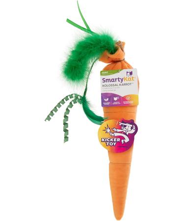 SmartyKat Plush Kicker Toy for Cats & Kittens - Fun & Engaging Play | Multiple Styles Jumbo Kolossal Karrot - Buy Online on SooperMarket.com