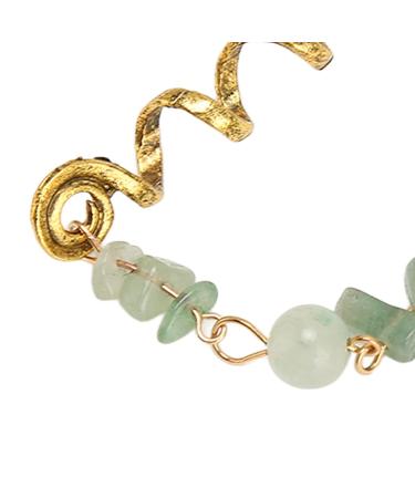 Exquisite Green Hair Dreadlock Jewelry - Large Alloy Braiding Rings (5 Pieces) for Parties | Fast International Shipping - Buy Online on SooperMarket.com