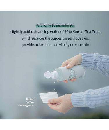 Benton Tea Tree Cleansing Water 200ml - Natural Acne Solution & Refreshing Cleanser - Buy Online on SooperMarket.com