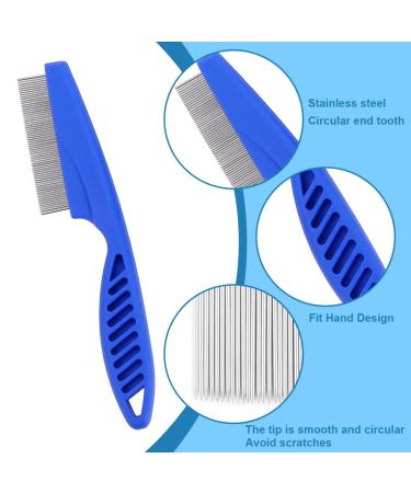 KQNM 6-Part Flea Comb Set for Dogs & Cats | Pet Tearing Stain Remover | International Shipping Available - Buy Online on SooperMarket.com